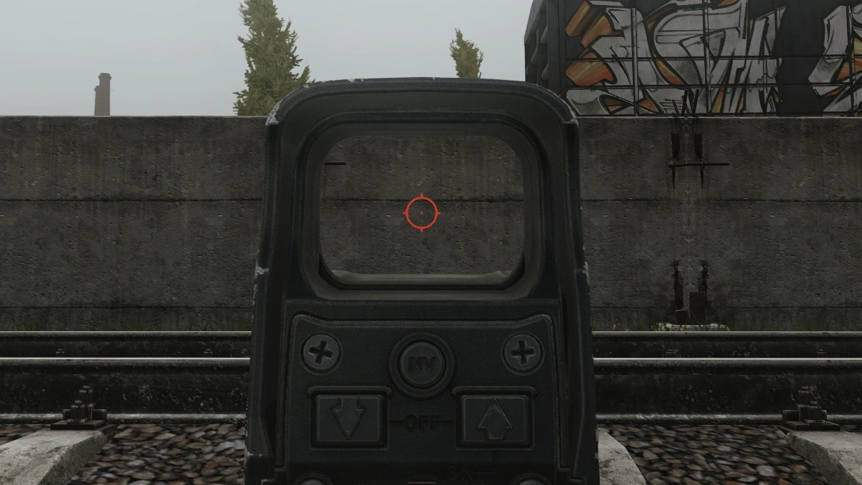 The reticle of the XPS3-0, seen in game