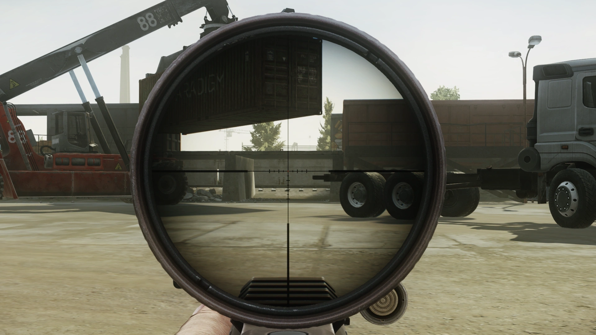 The reticle of the Razor HD Gen.2 at 1x, seen in game